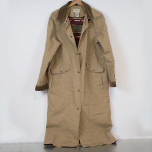 VTG LL Bean Jacket Coat Womens Barn Duster Trench